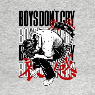 Boys Dont Cry Neon Genesis Evangelion Shinji Ikari T-Shirt